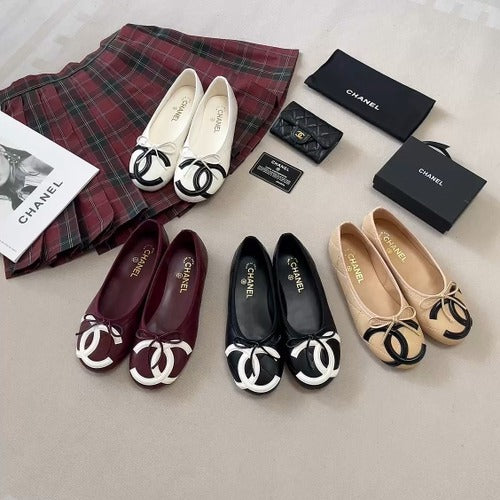 Chanel Leather Ballet Flats