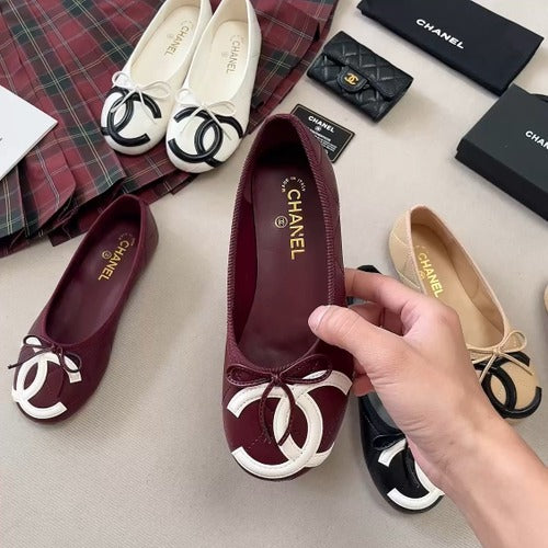 Chanel Leather Ballet Flats