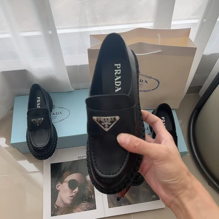 Prada Lambskin Leather Dress Shoes