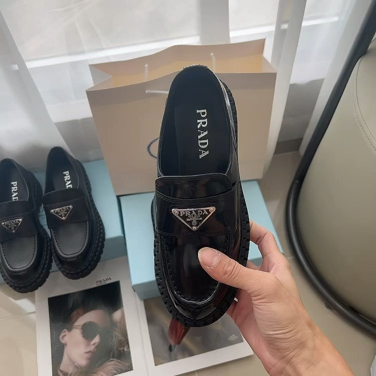Prada Lambskin Leather Dress Shoes