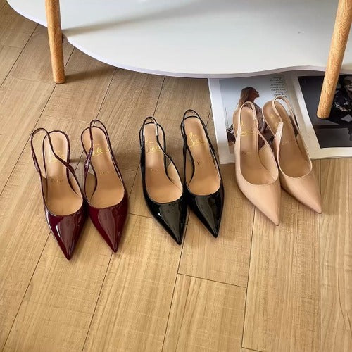 Christian Louboutin Lambskin Leather Heels