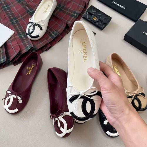 Chanel Leather Ballet Flats