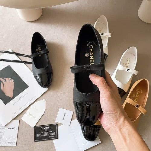 Chanel Leather Square Toe Shoes