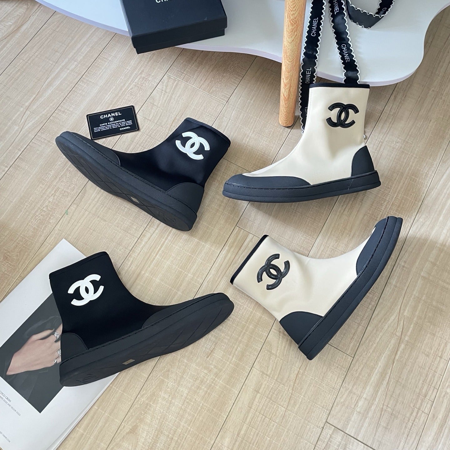 Chanel Leather Boots