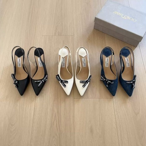Jimmy Choo Patent Leather Bow Sandals