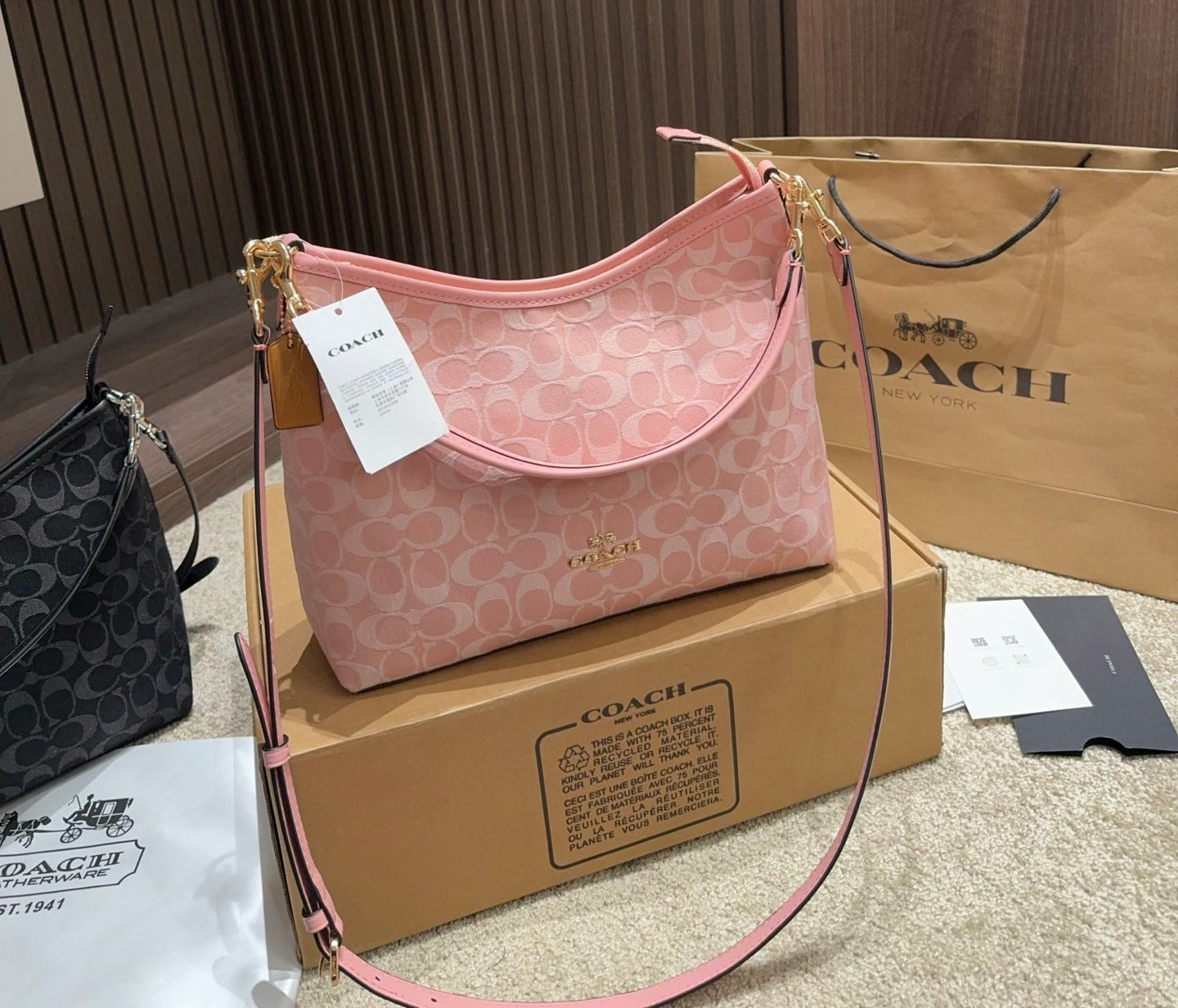 Coach Denim Vintage-Finish Crossbody Bag