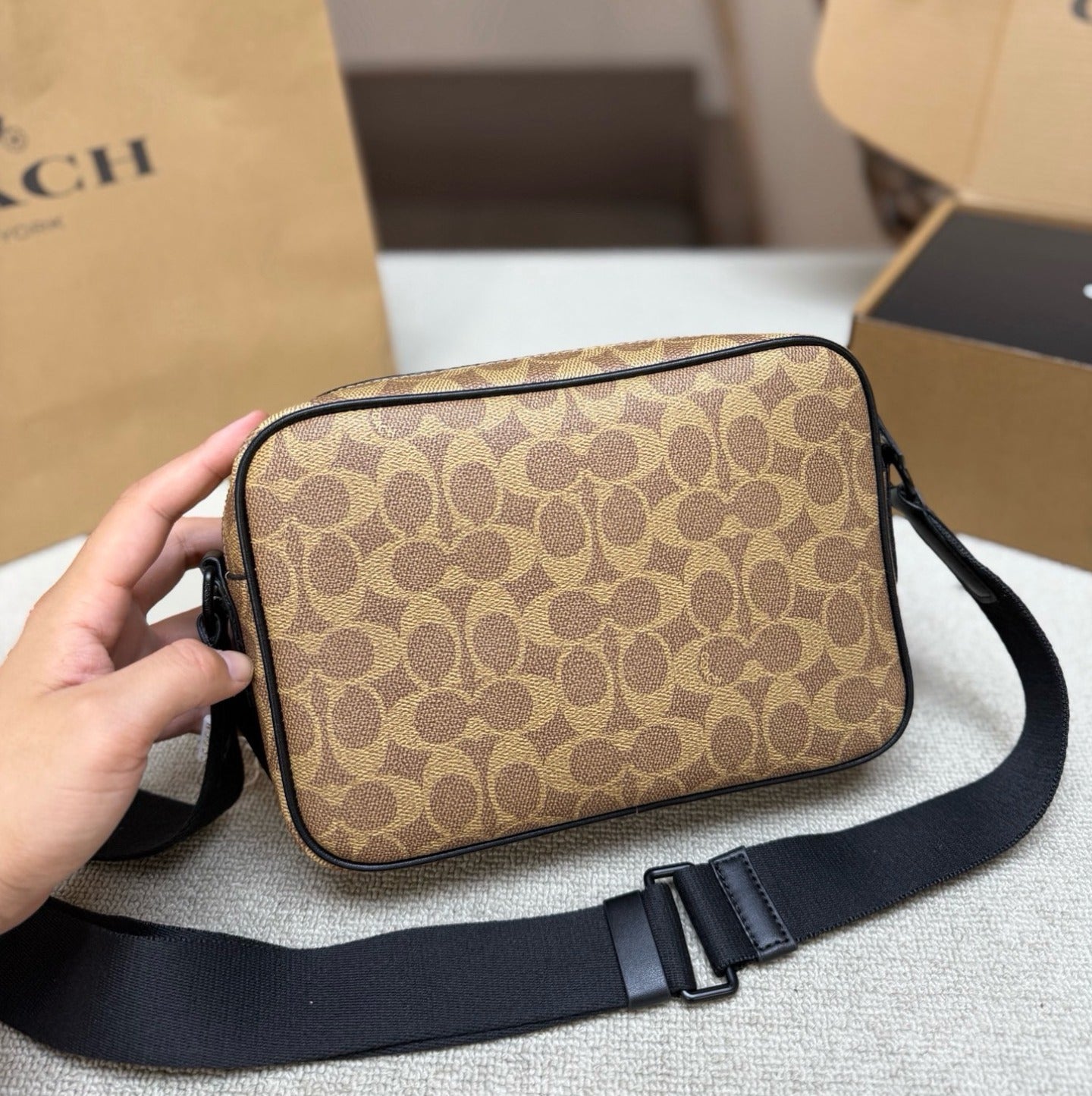 Coach Black Logo Crossbody Bag
