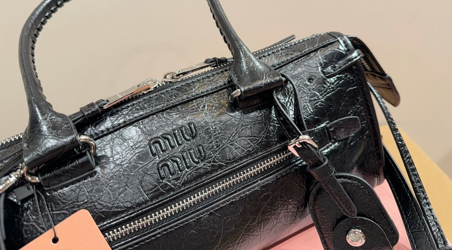 Miu Miu Leather Zip Handbag