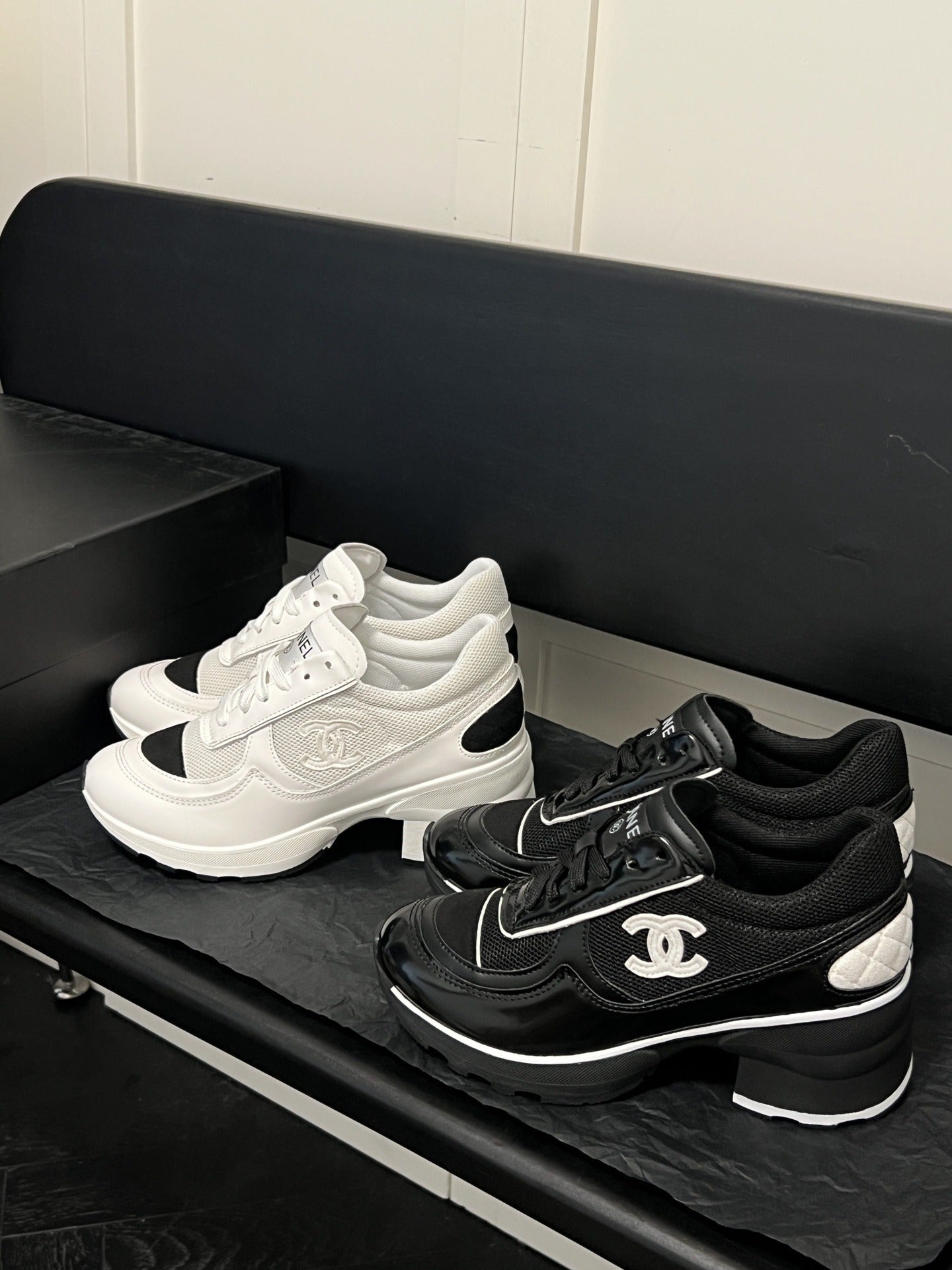 Chanel Logo Sneakers