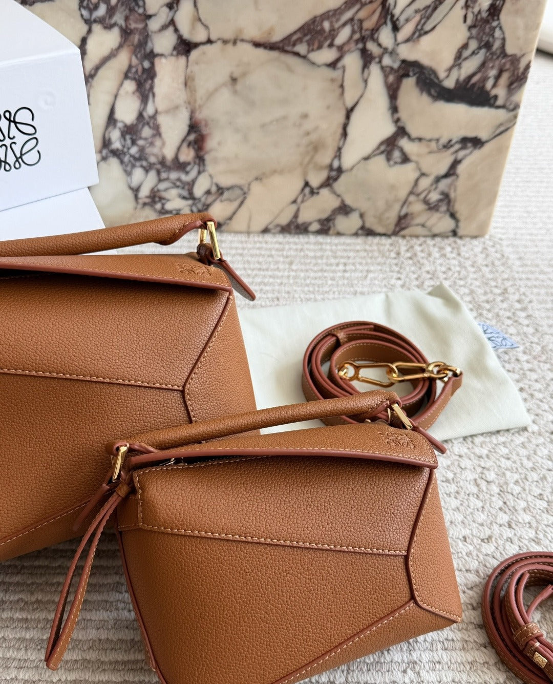Loewe Leather Puzzle Clutch