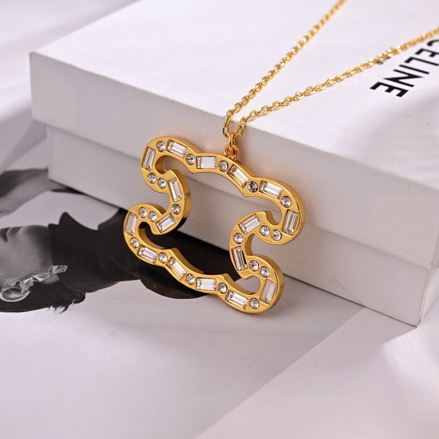 Celine Brass Necklace