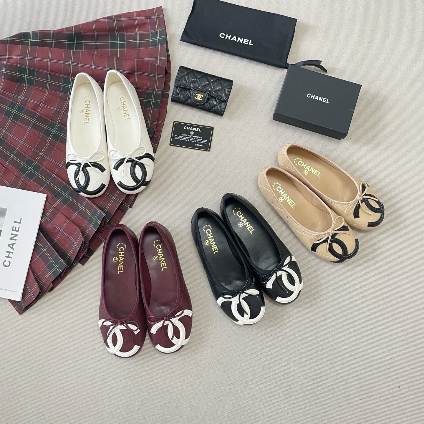 Chanel Leather Ballet Flats