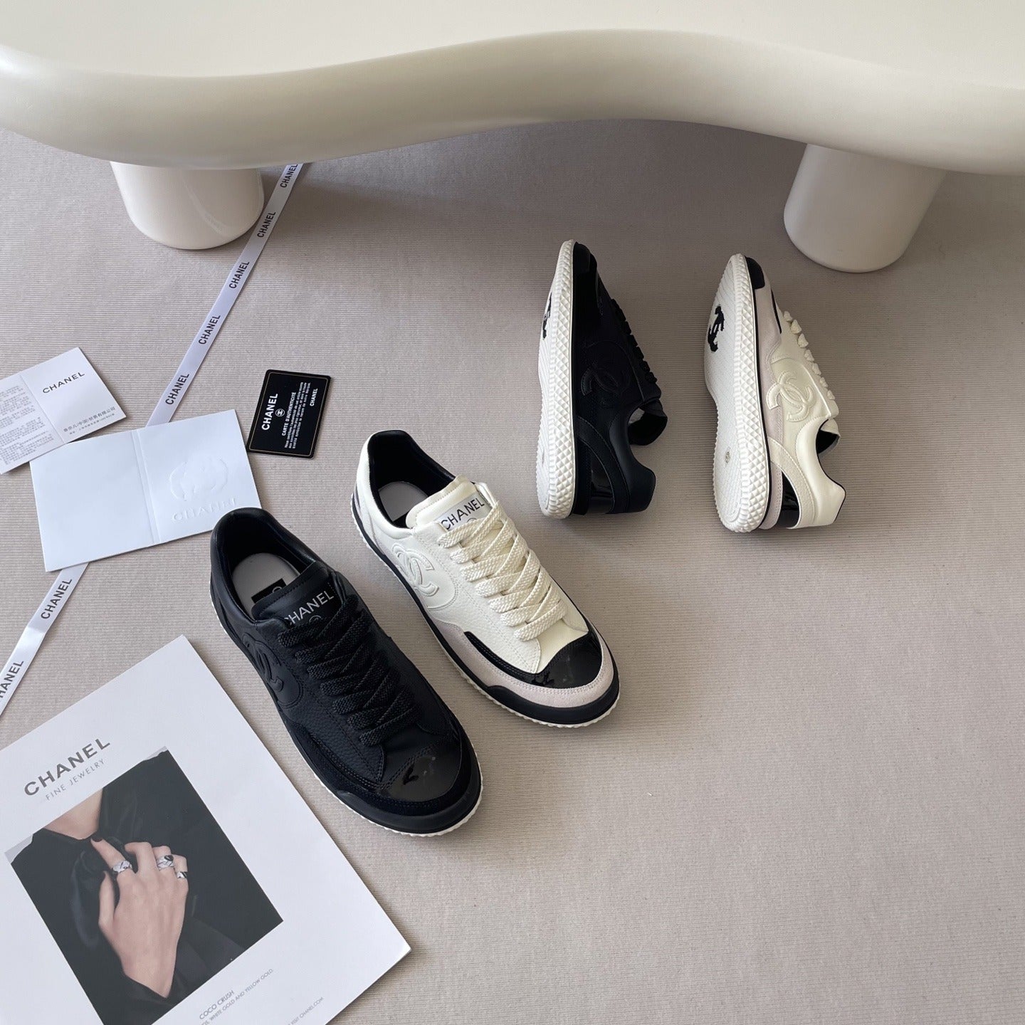 Chanel Leather Colorblock Shoes
