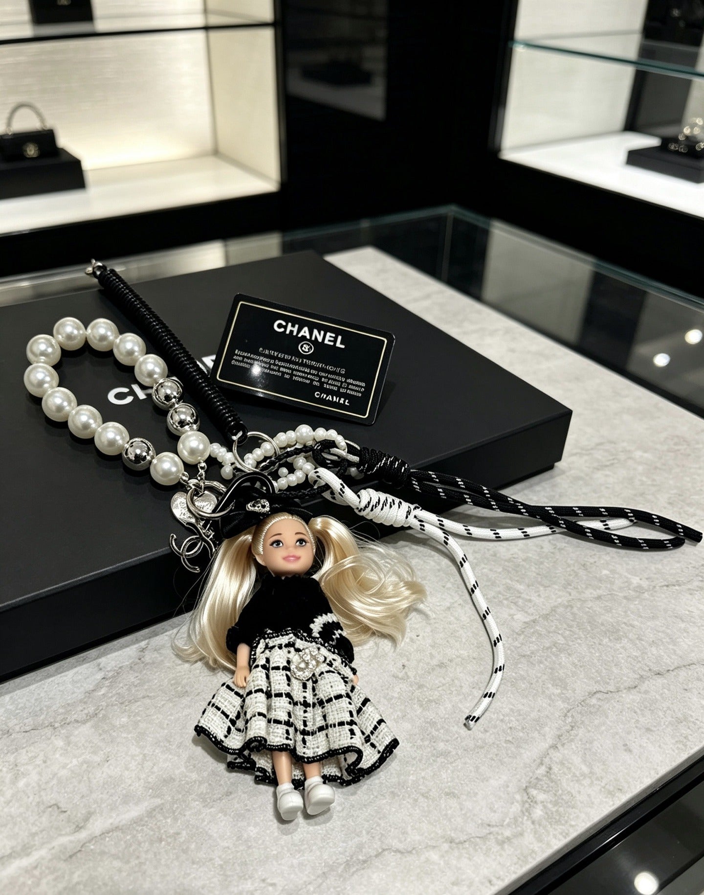 Chanel Vintage-Finish Keychain