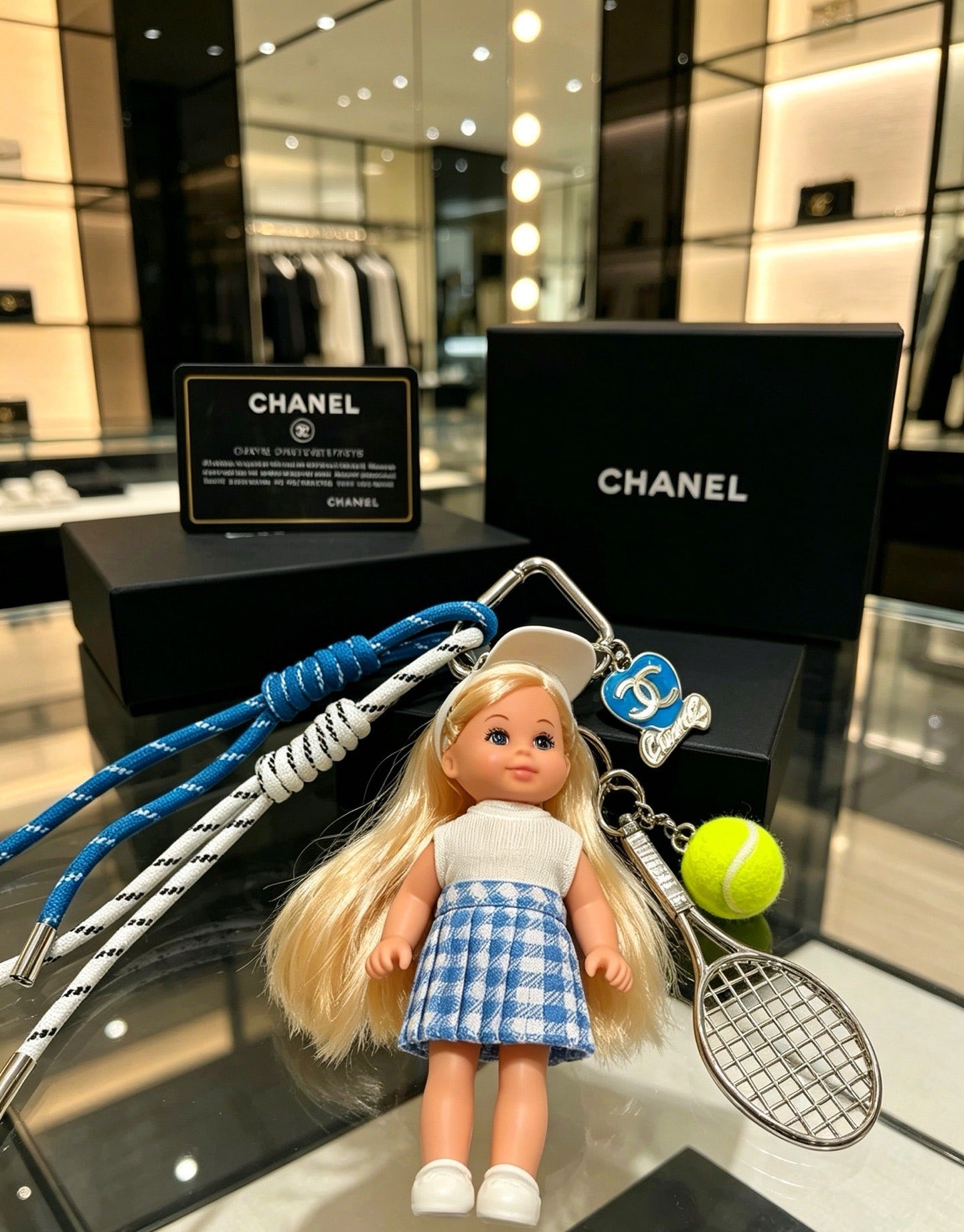 Chanel Vintage-Finish Keychain