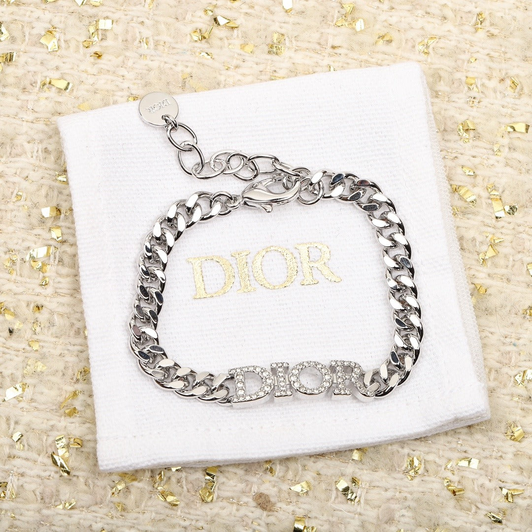 Dior Silver Logo Bracelet
