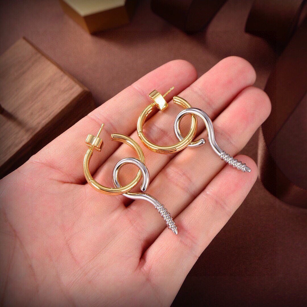 Balenciaga Brass Earrings