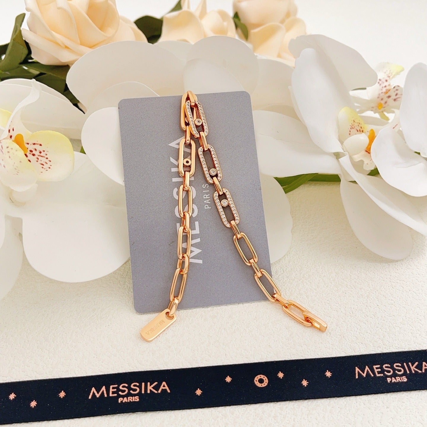 Messika Brass Pave Bracelet