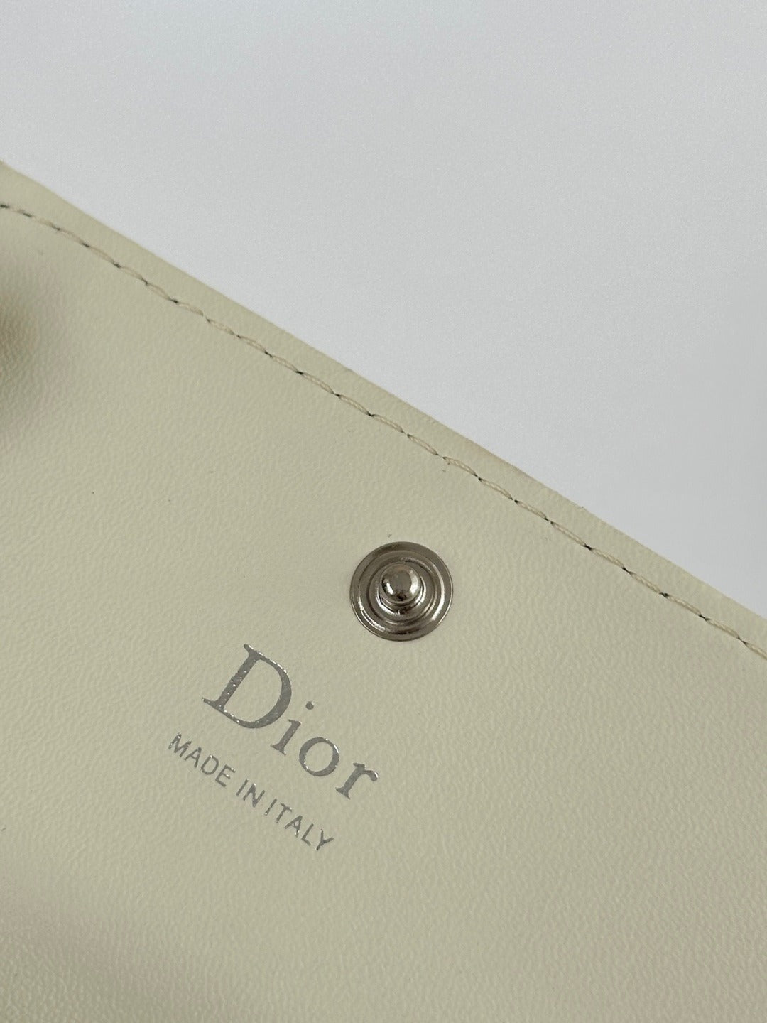 Dior Black Lambskin Leather Lady Dior Wallet