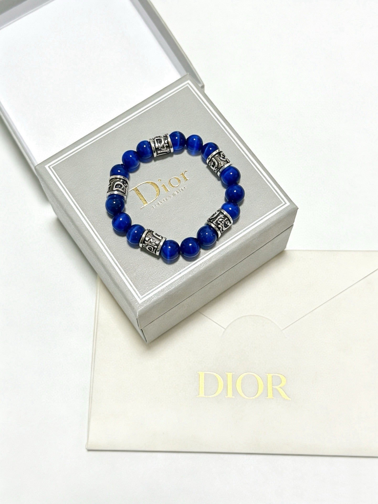 Dior Sterling Silver Vintage-Finish Bracelet