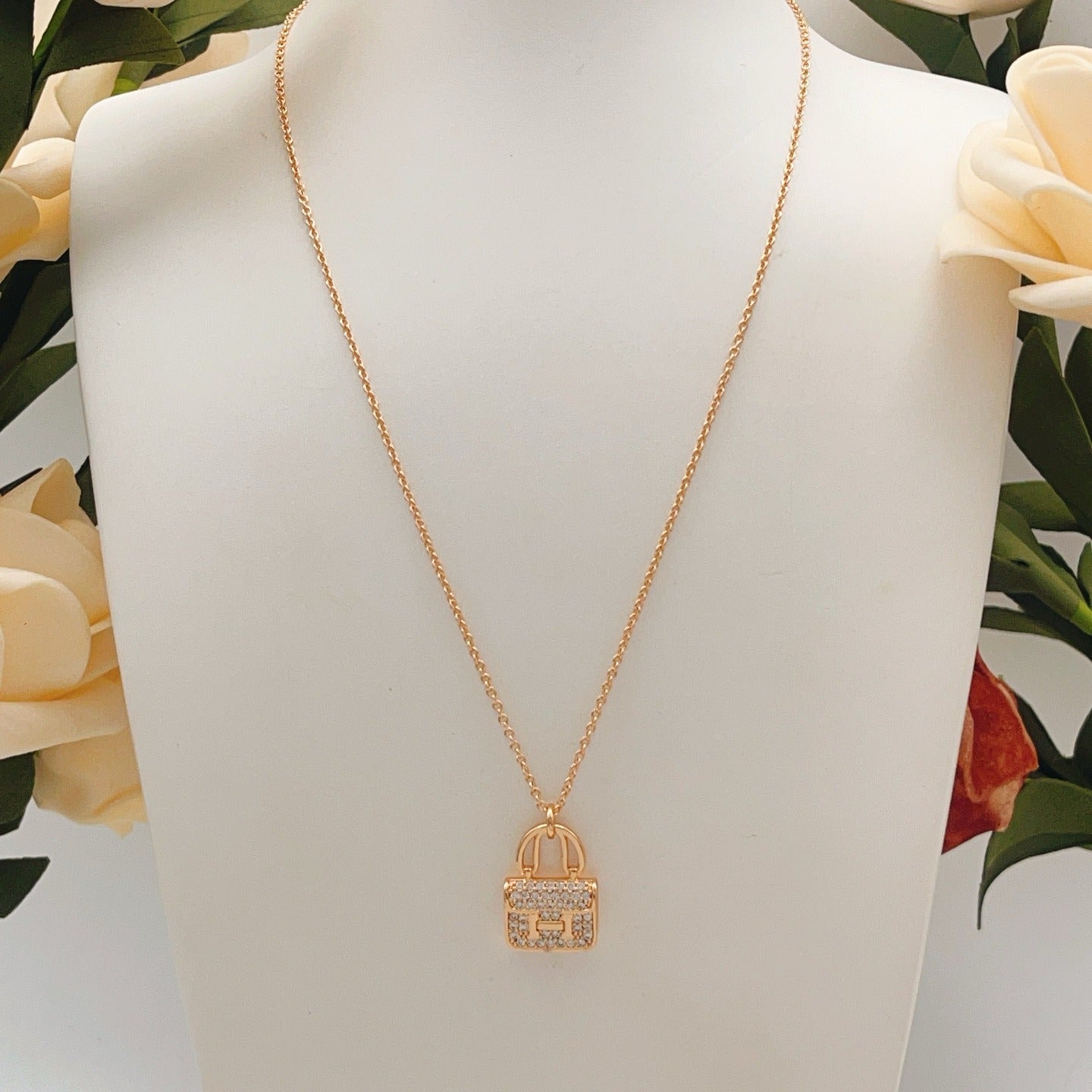 Hermes Brass Necklace
