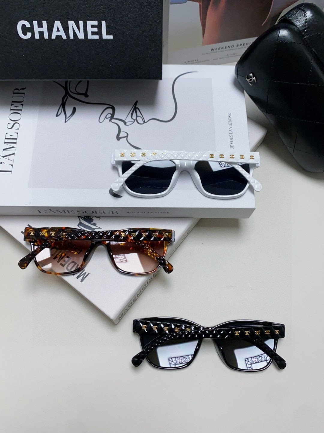 Chanel Logo Sunglasses