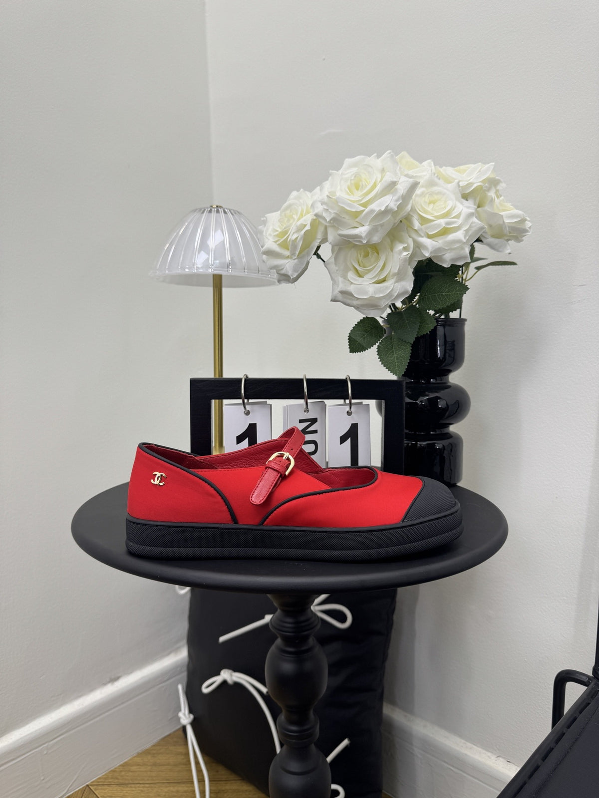 Chanel Lambskin Leather Logo Shoes