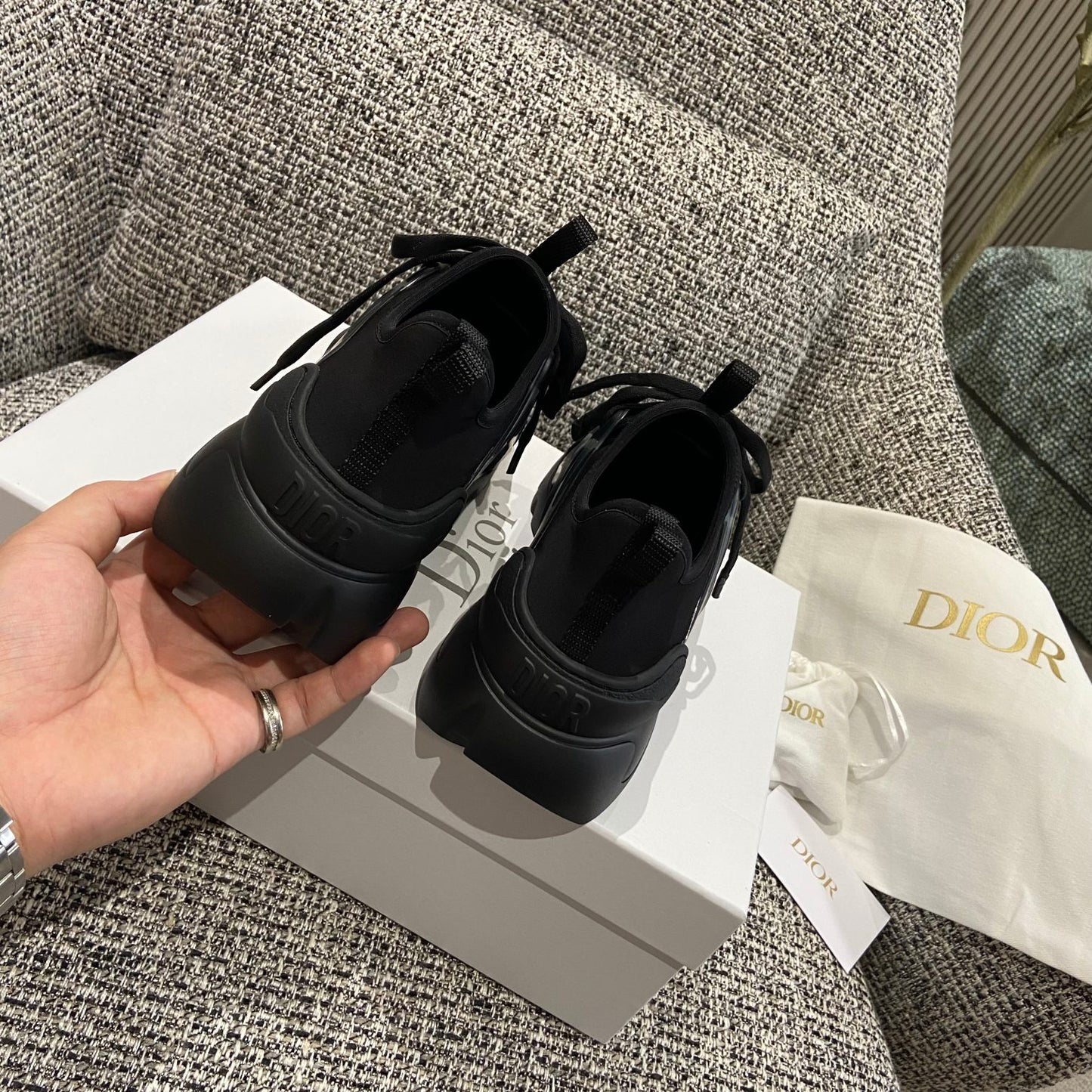 Dior Leather Logo Sneakers