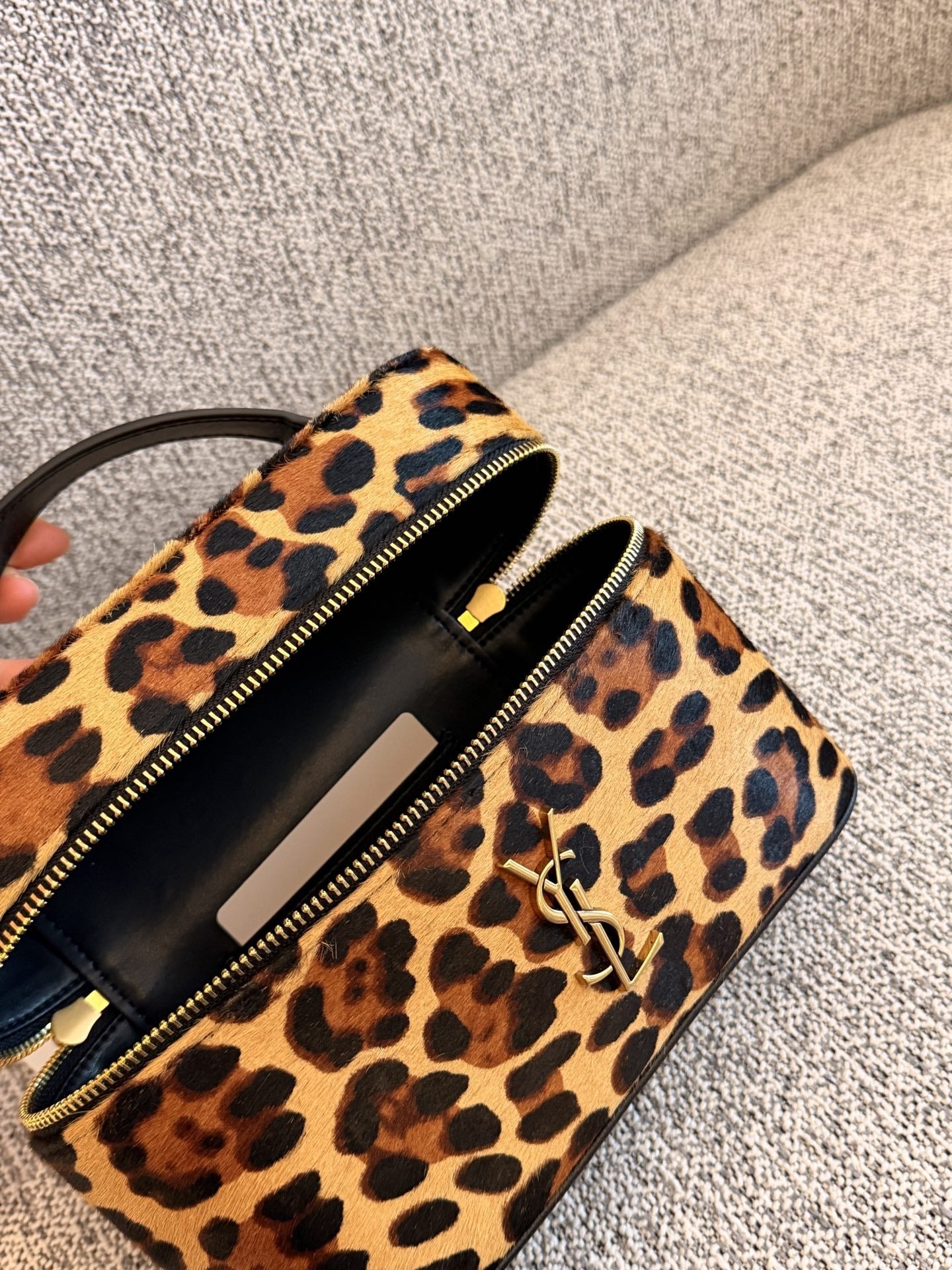 Saint Laurent Leopard-Print Handbag