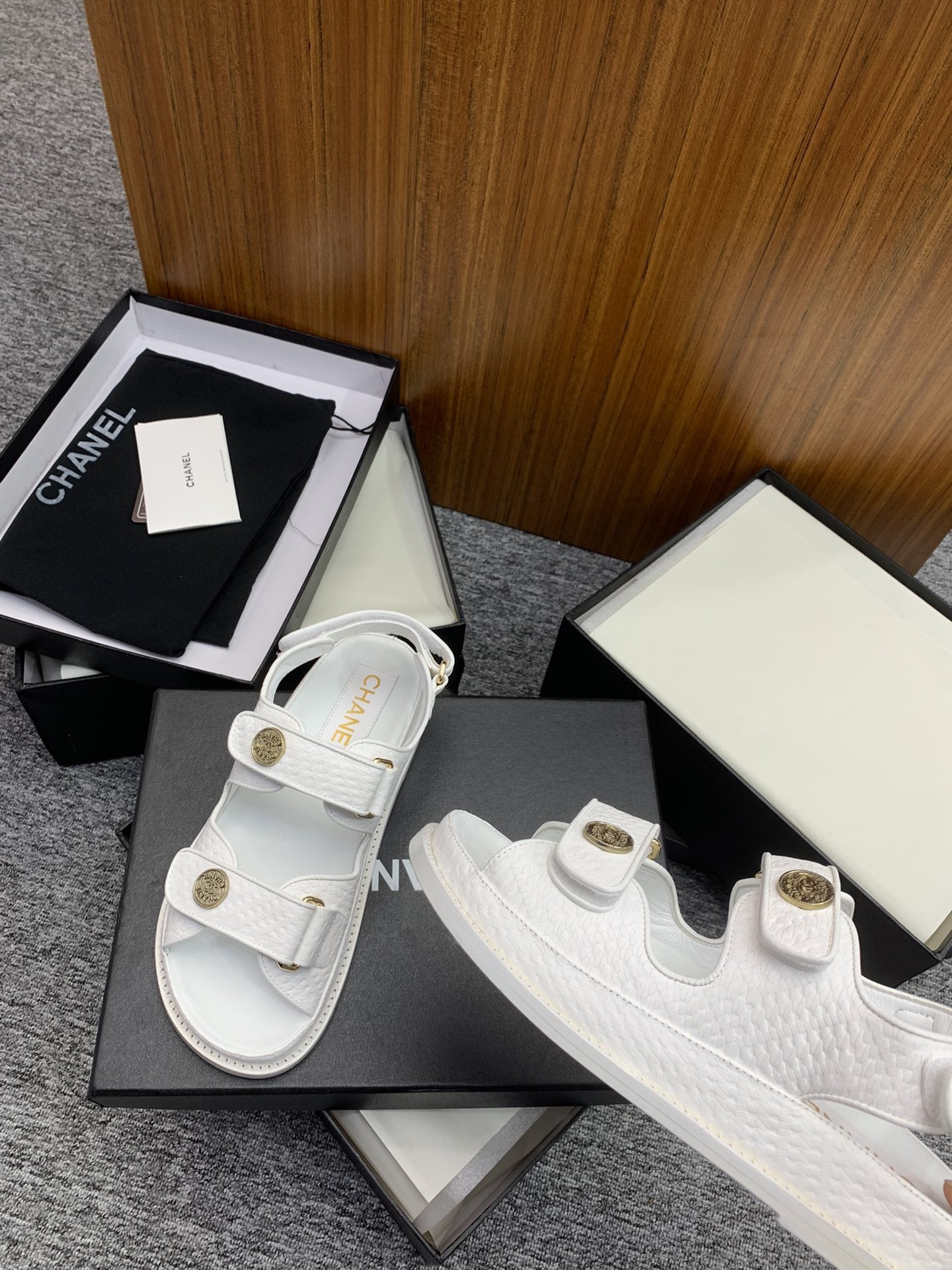 Chanel Lambskin Leather Sandals