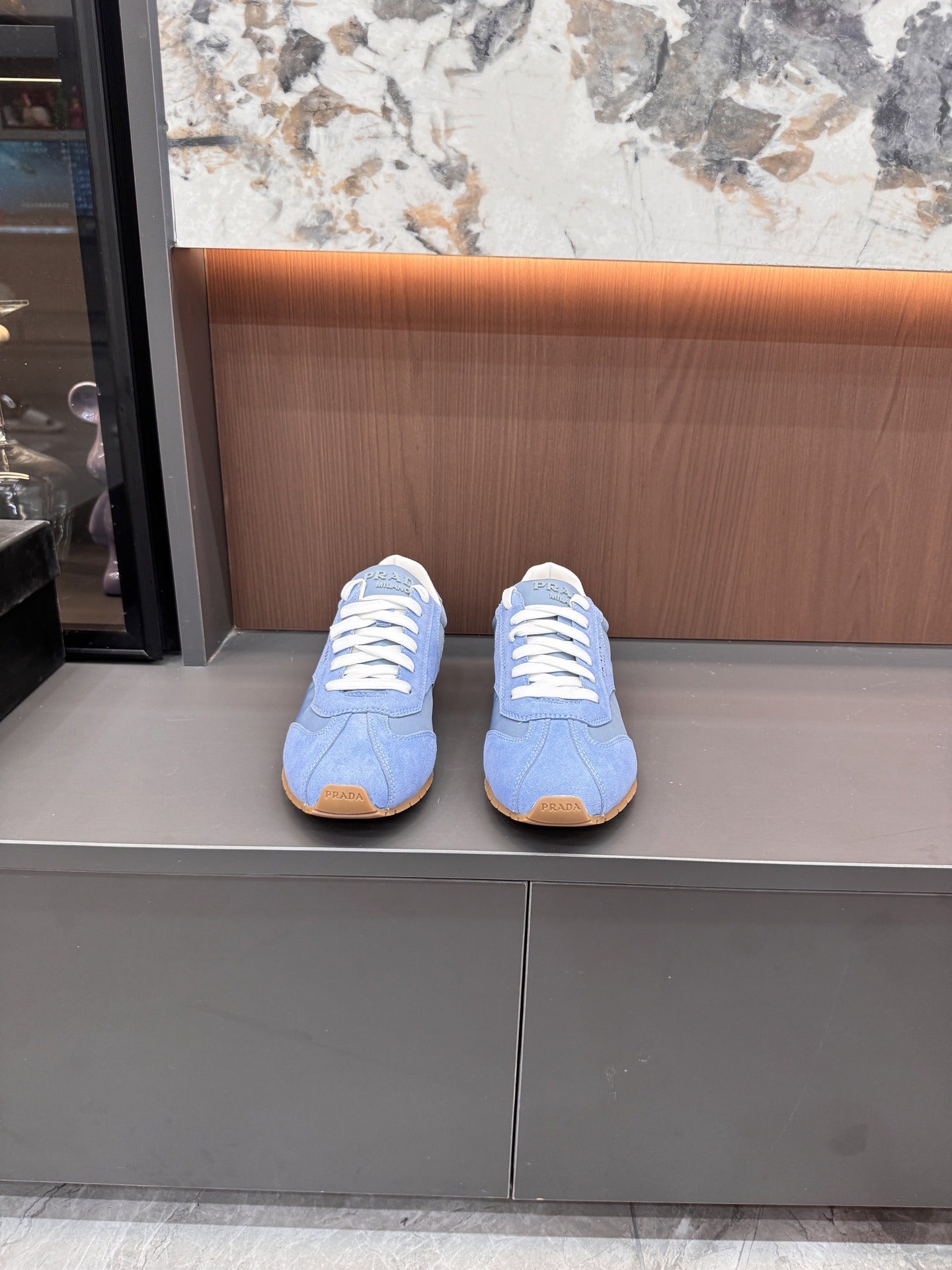 Prada Lambskin Leather Sneakers