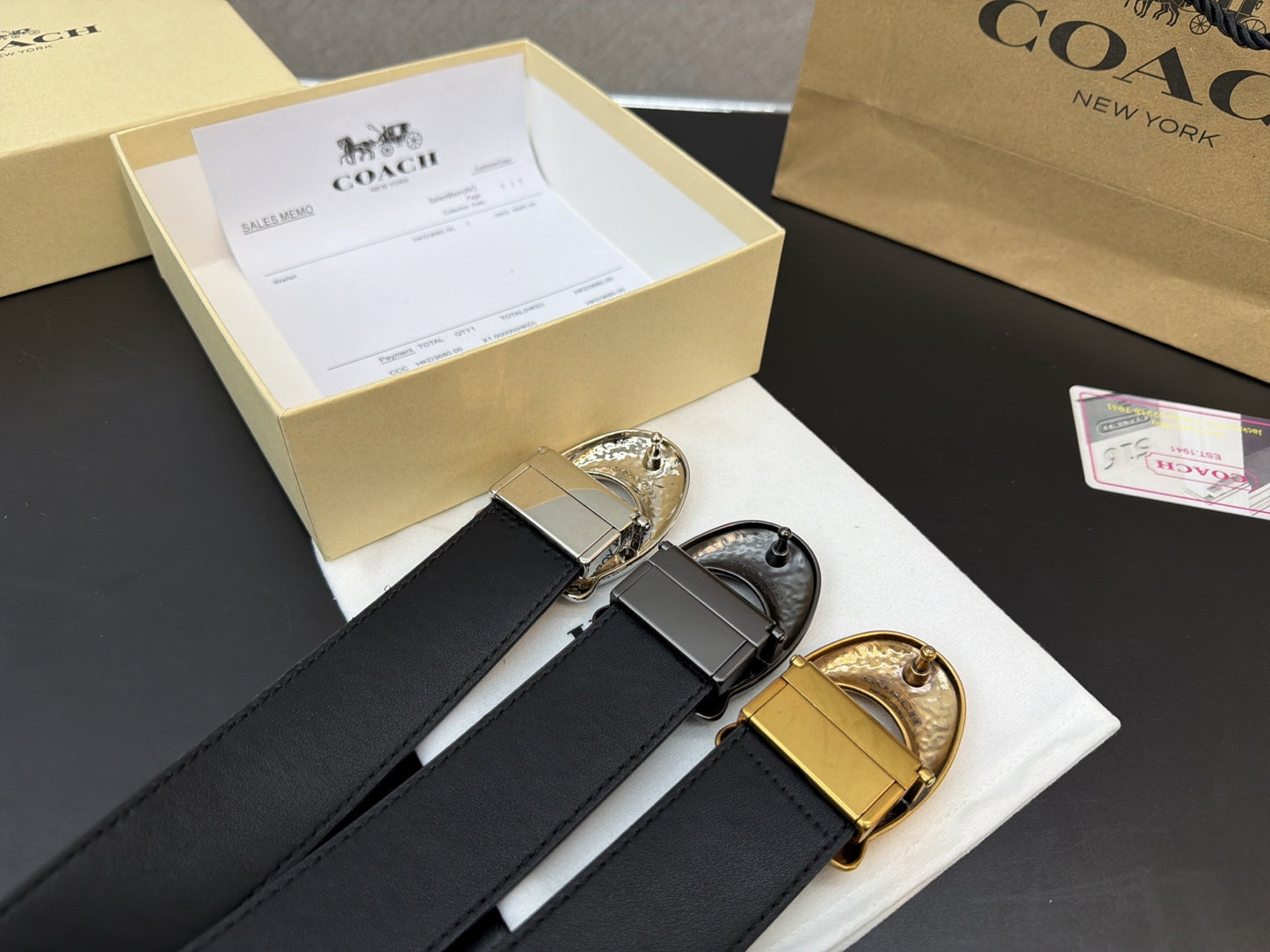 Coach Men Leather Sandals
