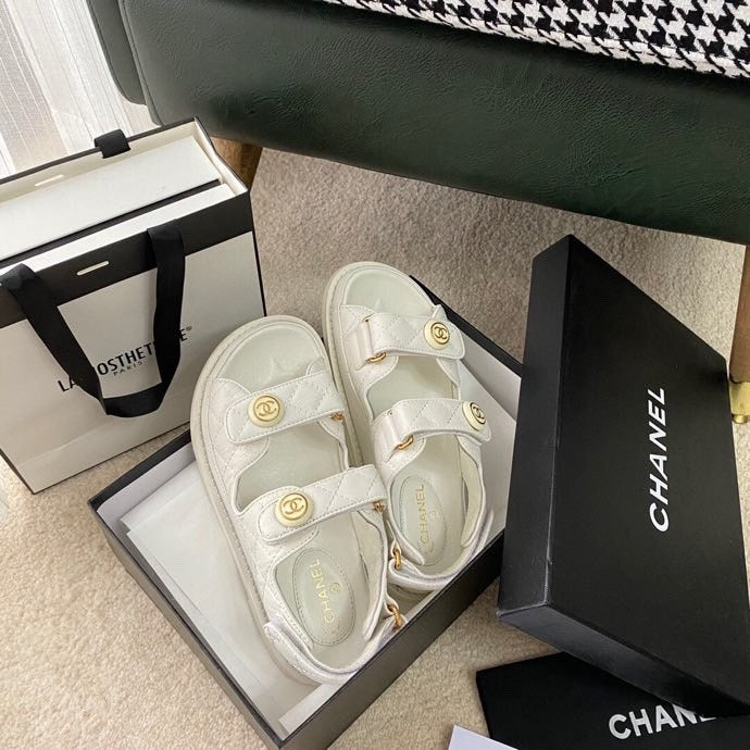 Chanel Lambskin Leather Sandals