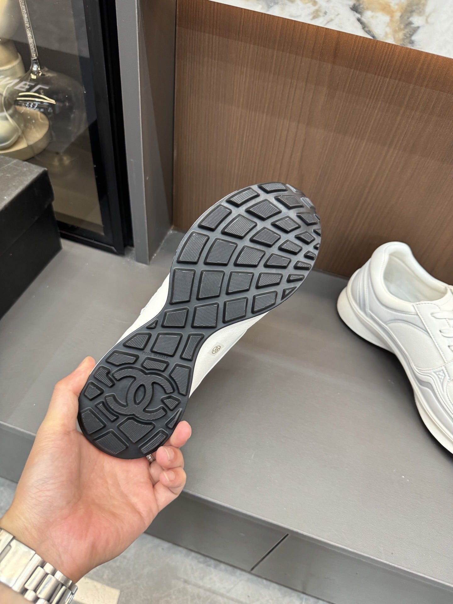 Chanel Canvas Logo Shoes