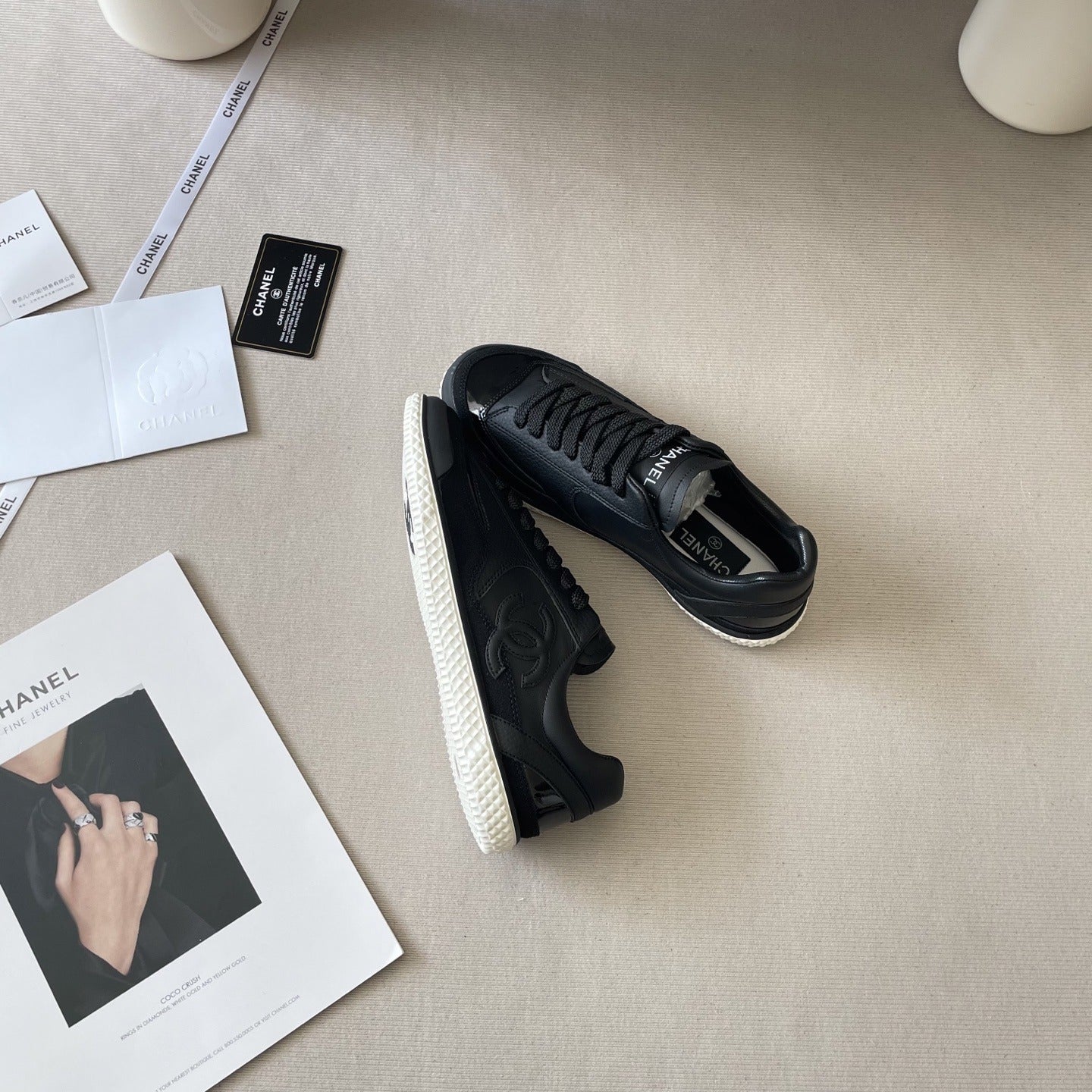 Chanel Leather Colorblock Shoes
