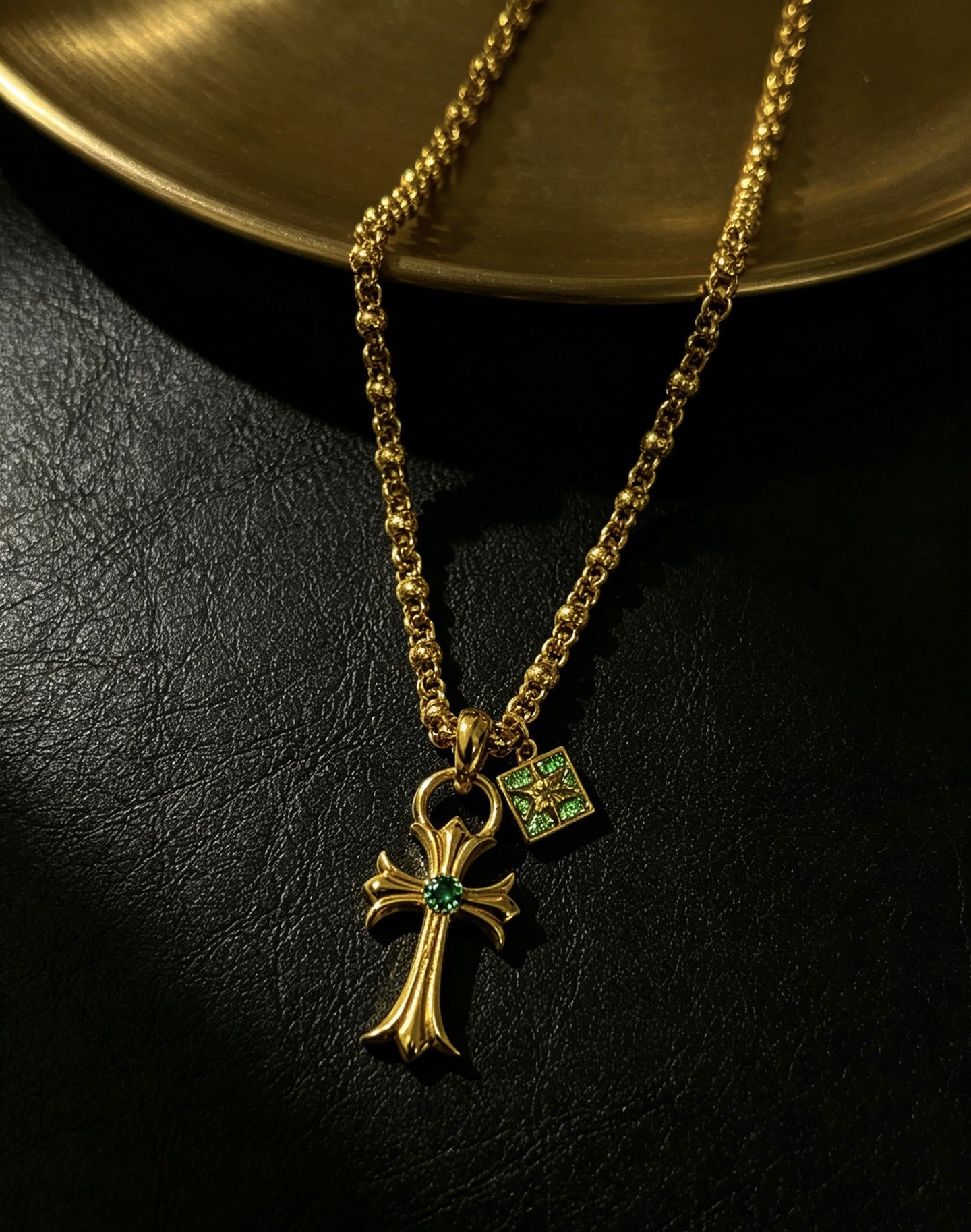 Chrome Hearts Sterling Silver Cross Necklace