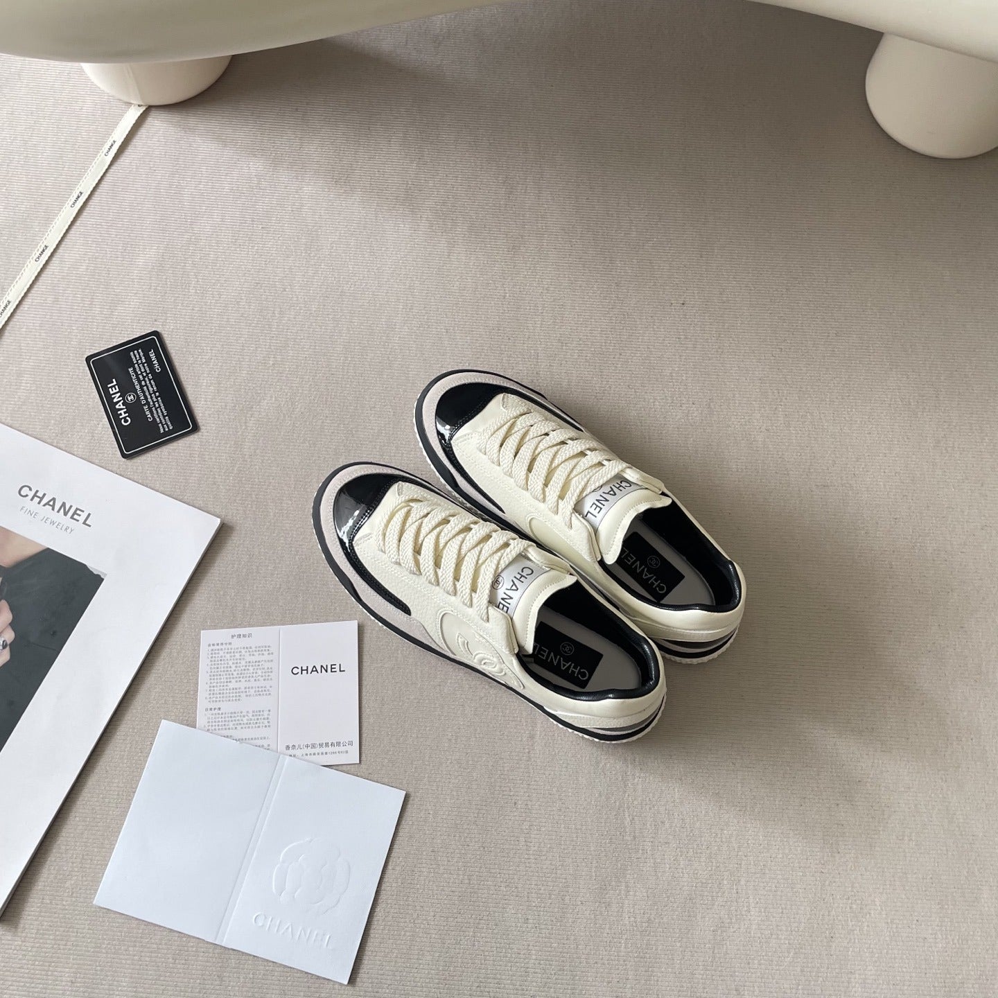Chanel Leather Colorblock Shoes