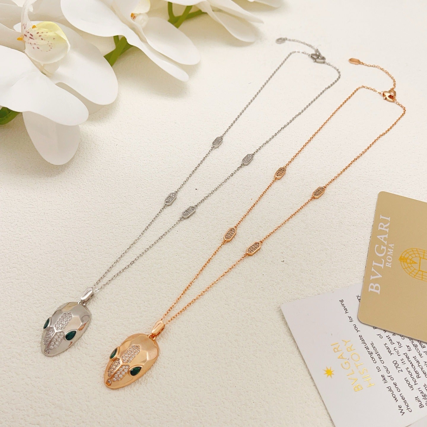 Bvlgari Brass Serpent Necklace