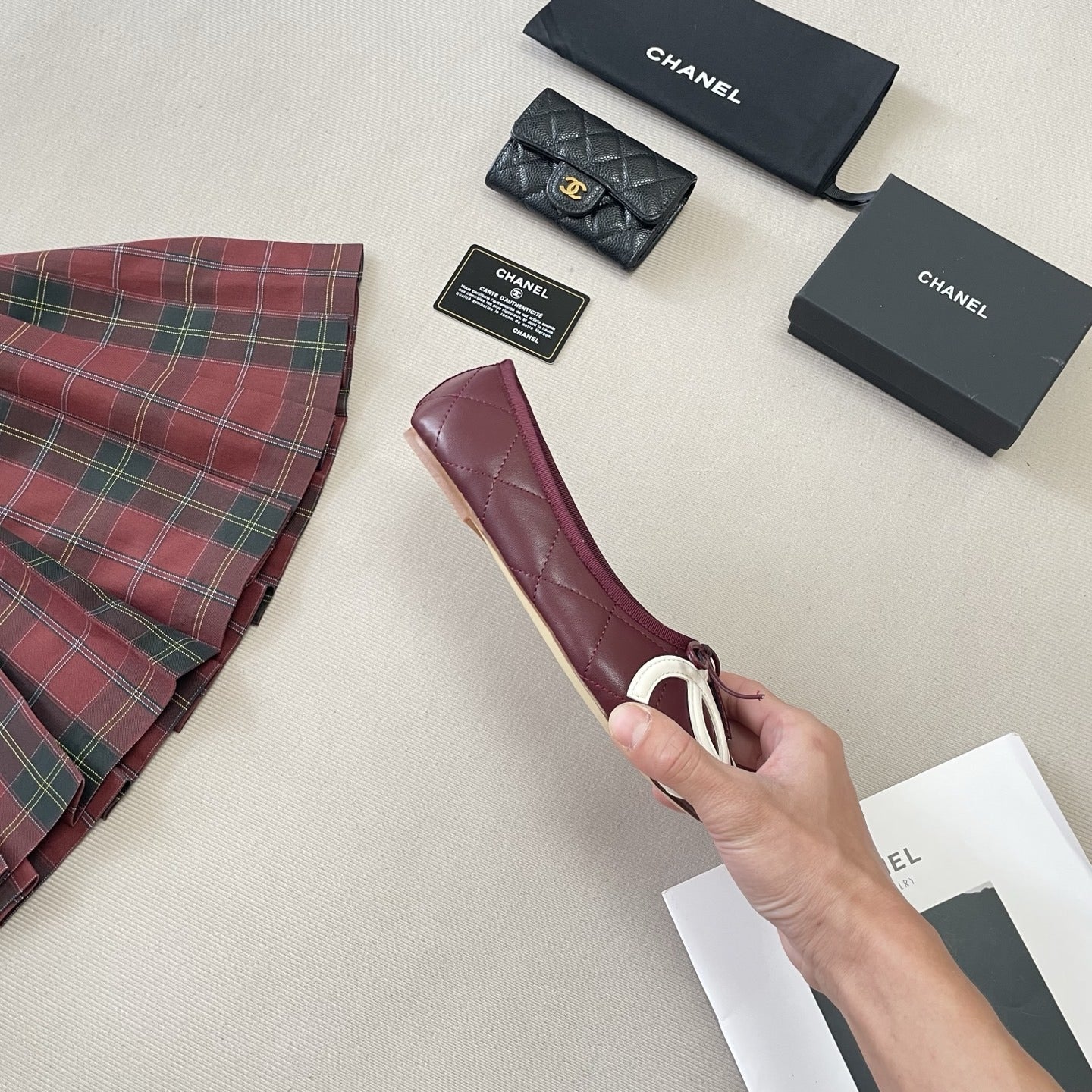 Chanel Leather Ballet Flats