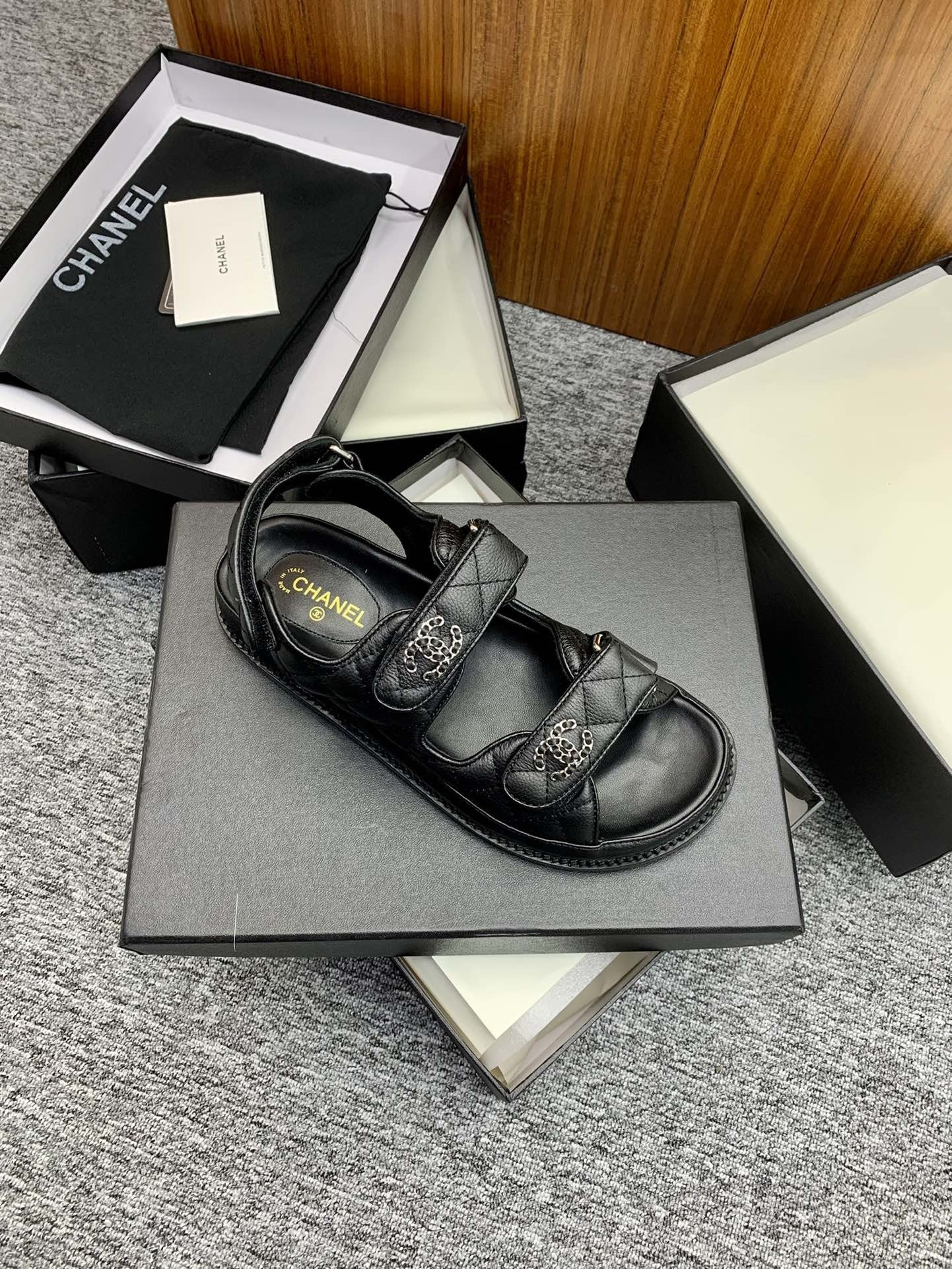 Chanel Lambskin Leather Sandals