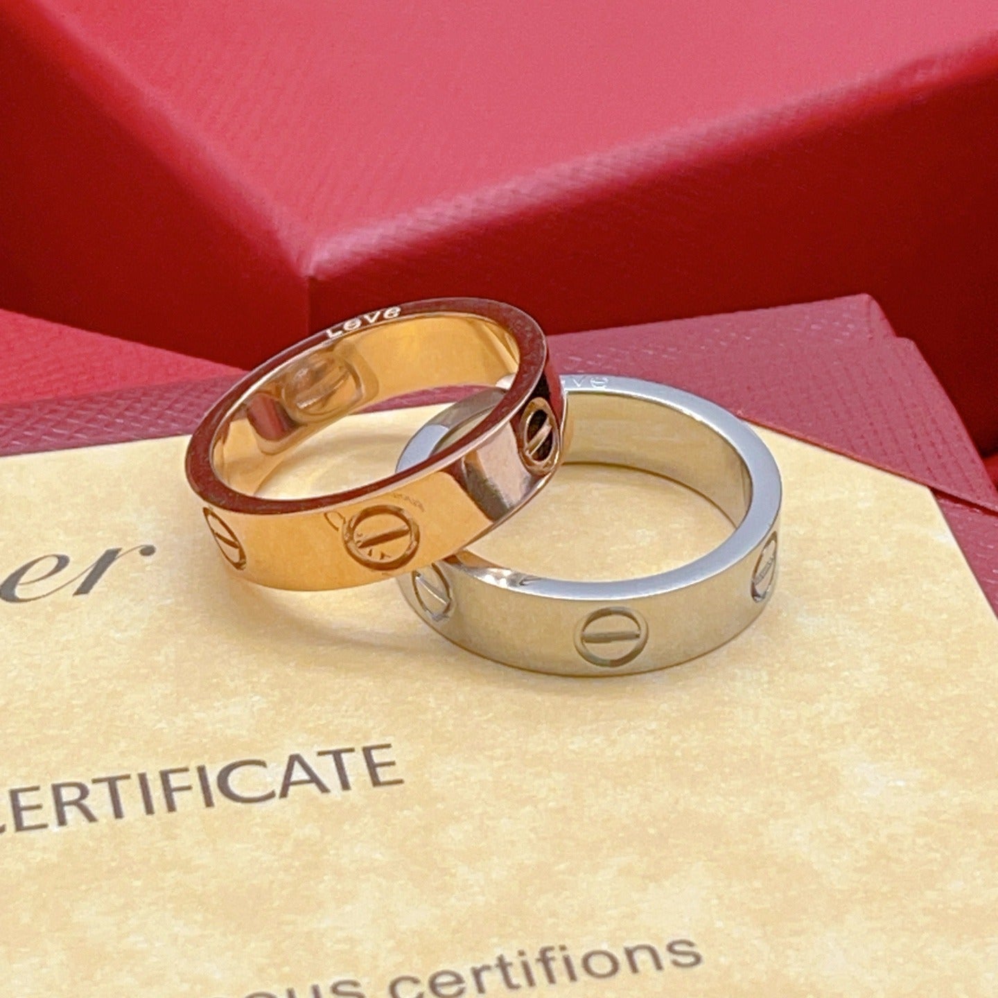 Cartier Silver Brass Ring