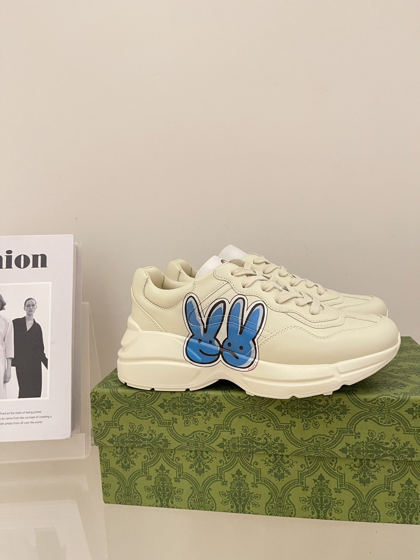 Gucci Calfskin Leather Sneakers