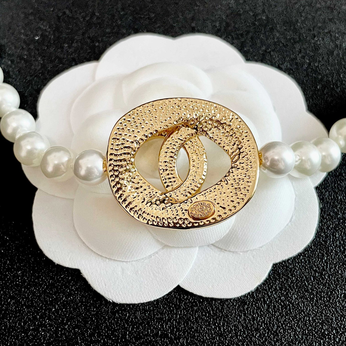 Chanel Logo Necklace
