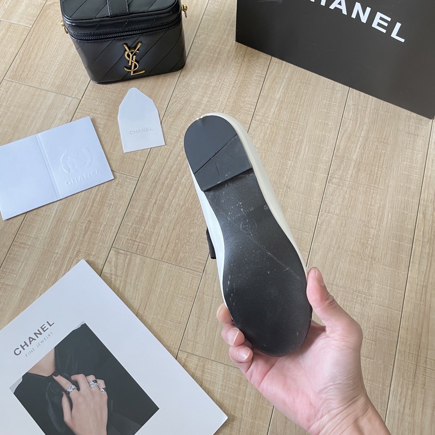 Chanel Leather Bow Shoes