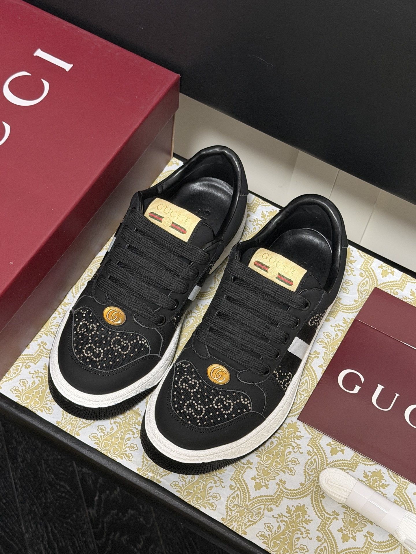Gucci Crystal Sneakers
