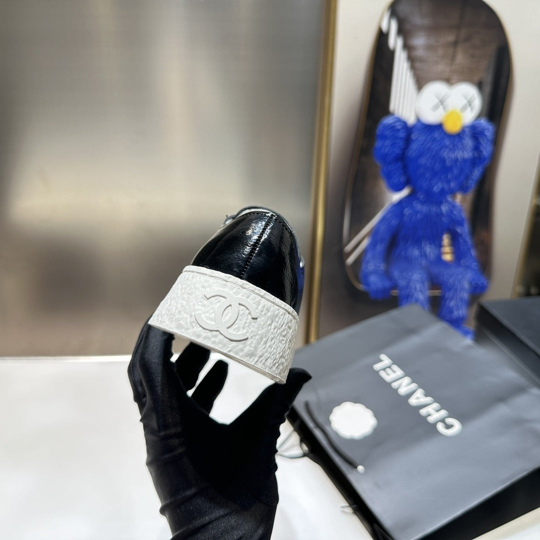 Chanel Lambskin Leather Logo Shoes