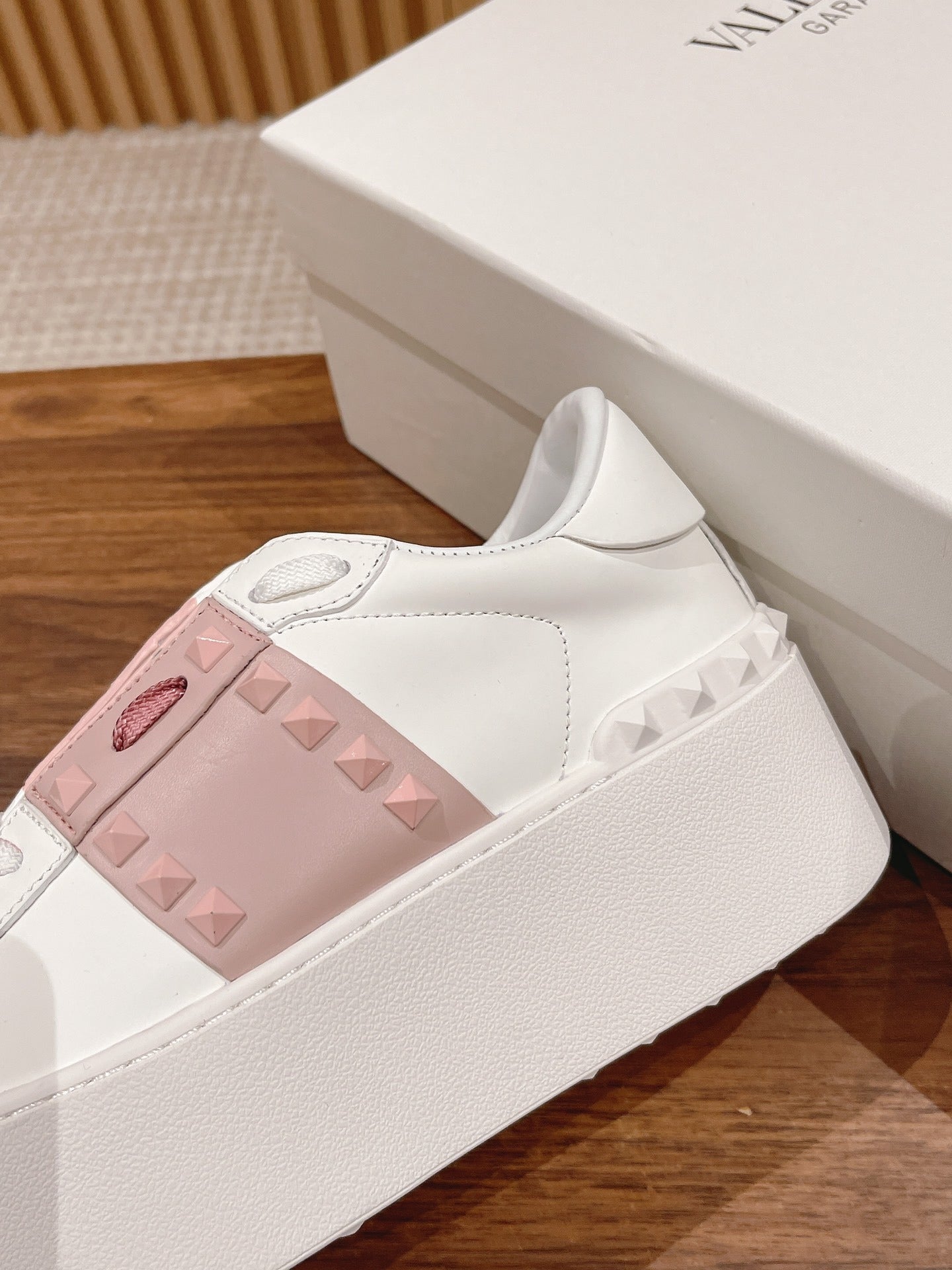 Valentino Calfskin Leather Sneakers
