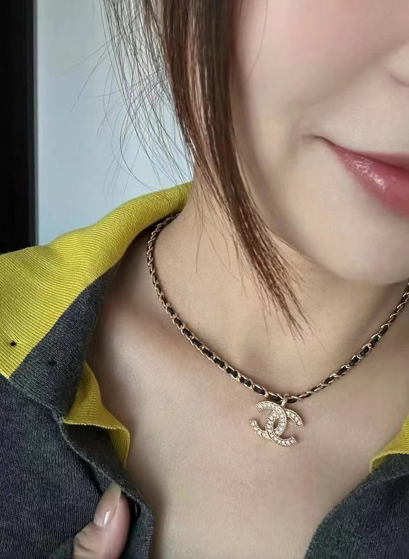Chanel Logo Necklace