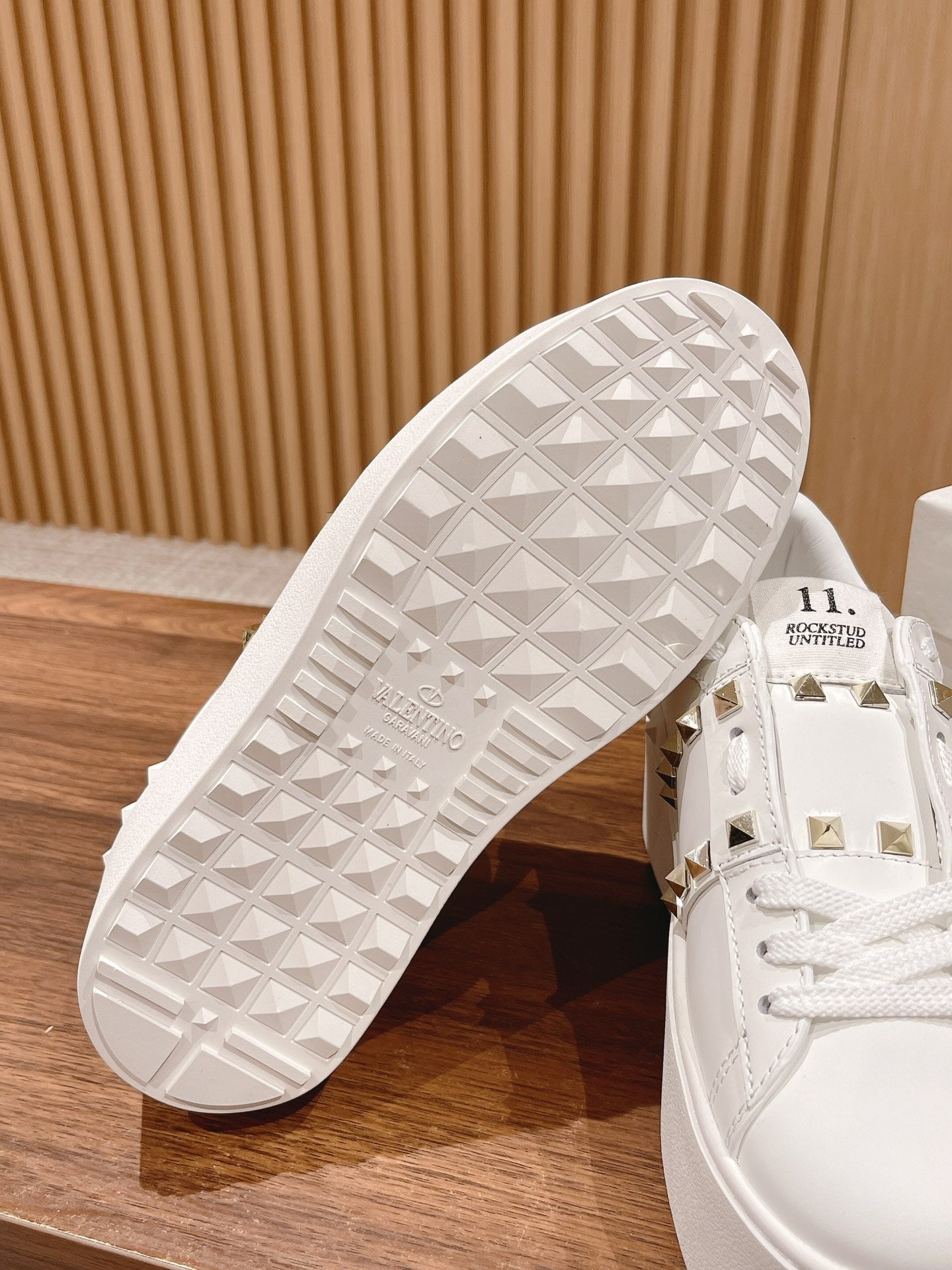 Valentino Calfskin Leather Sneakers
