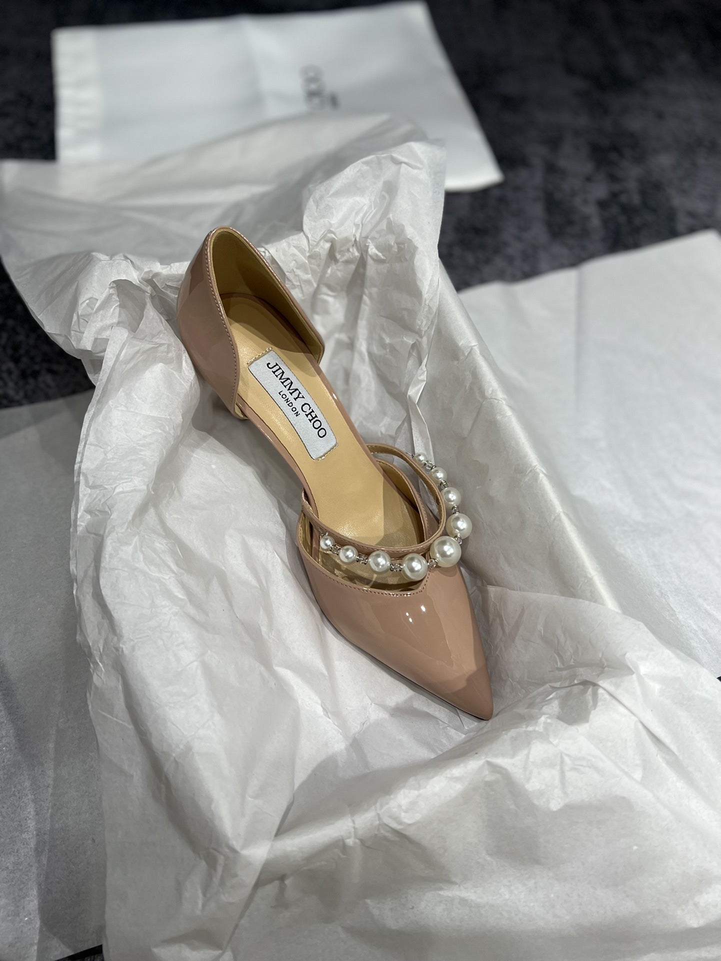Jimmy Choo Black Pearl Heels
